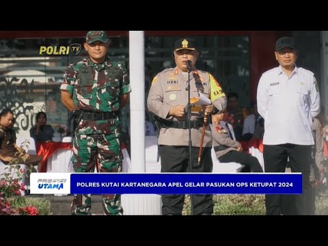POLRES KUTAI KARTANEGARA APEL GELAR PASUKAN OPS KETUPAT 2024