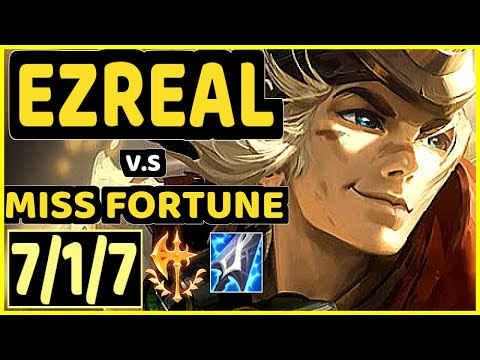 TOASTER (EZREAL) vs MISS FORTUNE - 7/1/7 KDA BOTTOM ADC GAMEPLAY - EUW Ranked MASTER