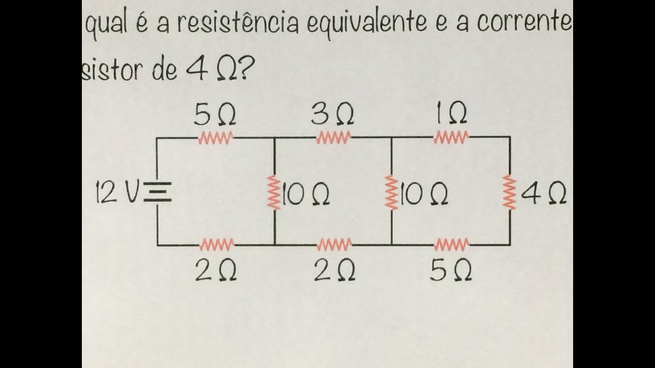 FBNET | Ed EXTRA - A resistência EQUIVALENTE e a corrente que passa no último resistor