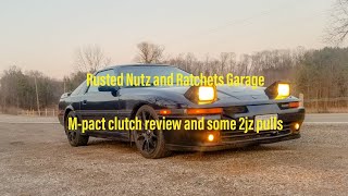 M-pact pressure plate/clutch cover review and 2j mk3 supra pulls