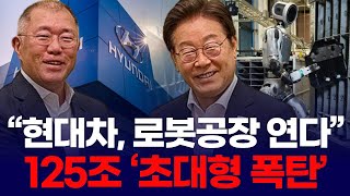 이재명 회동 직후 “125조 투입”…현대차의 ‘로봇공장 빅픽처’