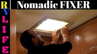 Nomadic Dane checking out/fixing my RV roof vent preferably not with a knife remember lifeIsAwesome