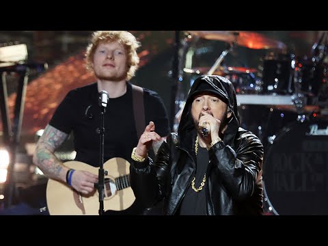 Eminem ft Ed Sheeran - Stan (Live at Rock & Roll Hall of Fame 2022 Induction) 4K, Pro Multicam