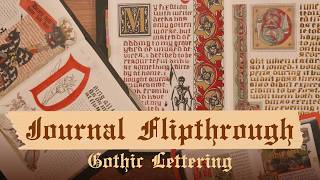 Journal Flipthrough: Ideas for combining gothic lettering and medieval themes with journaling