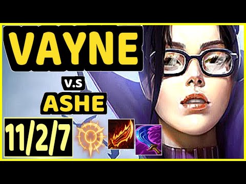 NEON (VAYNE) vs ASHE - 11/2/7 KDA BOTTOM ADC CHALLENGER GAMEPLAY - EUW