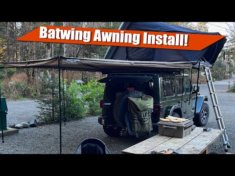 Rhino Rack Batwing Awning #33100 Installation | Rhino Rack Pioneer | Platform Jeep JLU