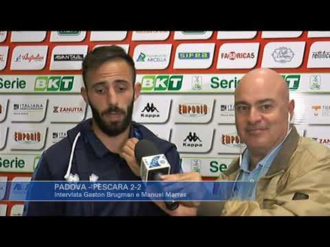Padova - Pescara 2-2: Gaston Brugman e Manuel Marras