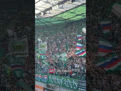 Come with us to see how the fans of Rapid Vienna make a routine fixture feel like a cup final.