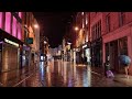 Grafton Street In Lazy Rainy Night Dublin Ireland