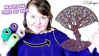 Making my first Macrame Tree of Life wall hanging (but not the last 😝) ⎮ Macrame Project Vlog