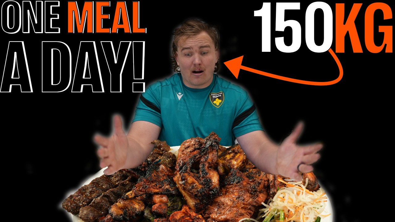 What does 150KG JJ van der Mescht eat in a day?