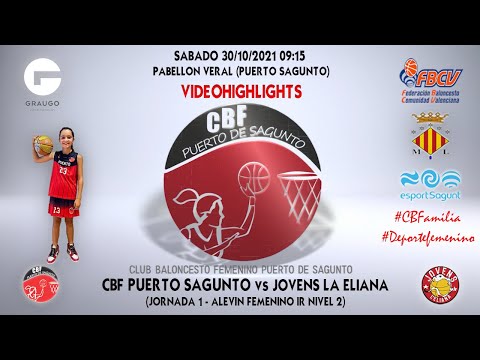 Videohighlights Alevín Graugo CBF Puerto - Jovens La Eliana (LIGA 21-22)