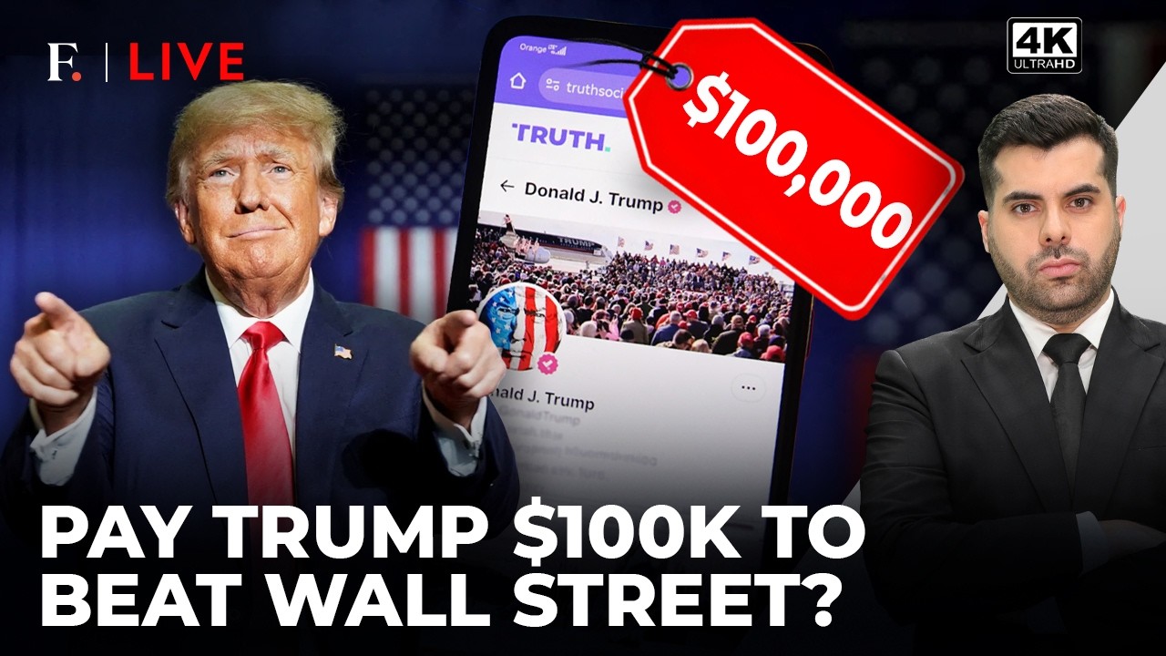 Trump Media Charges Wall Street $100K For Faster Trump Posts Amid Iran Conflict | Firstpost Live