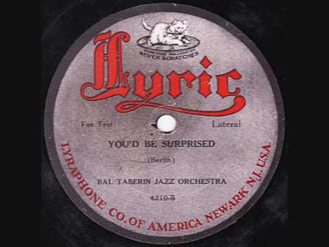 Harry Raderman's Jazz Orchestra - You'd Be Surprised - 1919