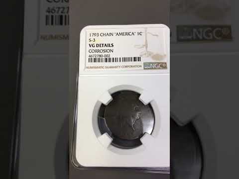 Crackout NGC v PCGS coin grading results - Chain Cent - Overdate - Bust Dollar