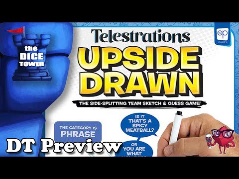 Telestrations: Upside Drawn Dice Tower Preview by Ella