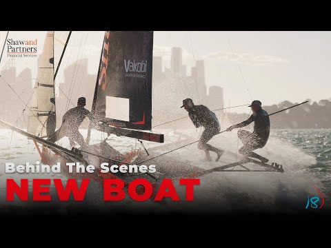 The New Shaw and Partners 18 Footer Racing Boat