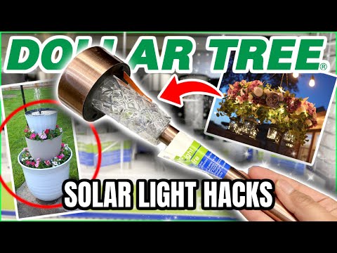 20 *UNBELIEVABLE* Dollar Tree Solar Light Hacks (DIYS THAT DON’T LOOK CHEAP)