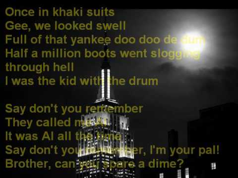 download lagu mp3 mp4 Brother Can You Spare A Dime George Michael Lyrics, download lagu Brother Can You Spare A Dime George Michael Lyrics gratis, unduh video klip Brother Can You Spare A Dime George Michael Lyrics