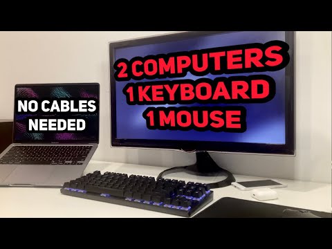 Use ONE Mouse and Keyboard With Two Computers Wirelessly! (Barrier KVM)