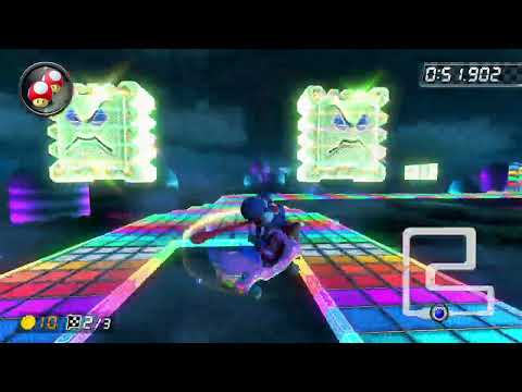 SNES Rainbow Road [150cc] - 1:25.878 - Vincent (Mario Kart 8 Deluxe World Record)