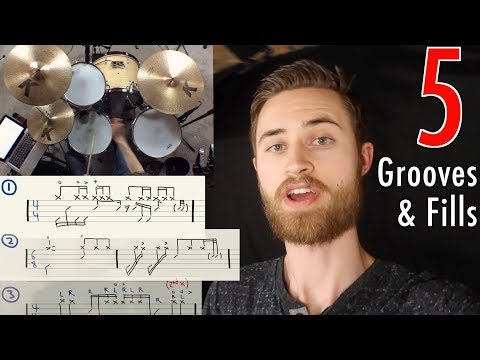 My 5 Favorite Grooves & Fills (+NOTATION!)