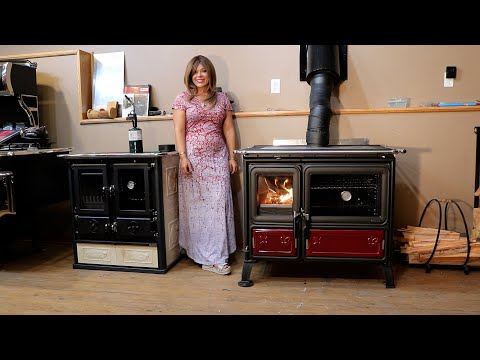 La Nordica Milly Wood Cookstove - First Burn - Lighting Fire in Italian Wood Cook Stove