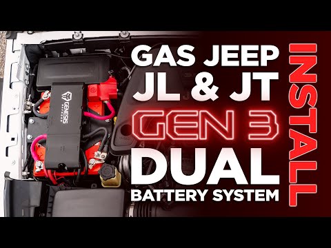 Genesis Offroad Gen 3 Dual Battery Kit | 185-JTDBKG3 | 2020 - 2025 Jeep Gladiator JT 3.6L Gas