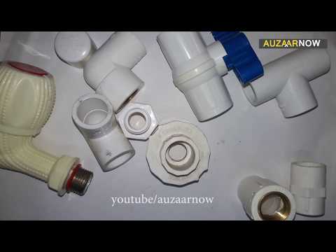 Standard pvc pipe fittings, plumbing