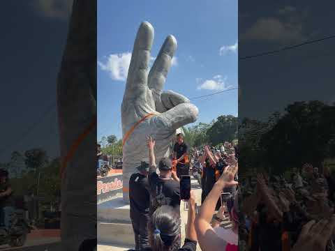 Inauguração do Monumento biker 34 Sete Barras/SP