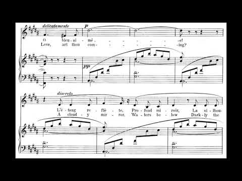 L'heure exquise (R. Hahn) Score Animation