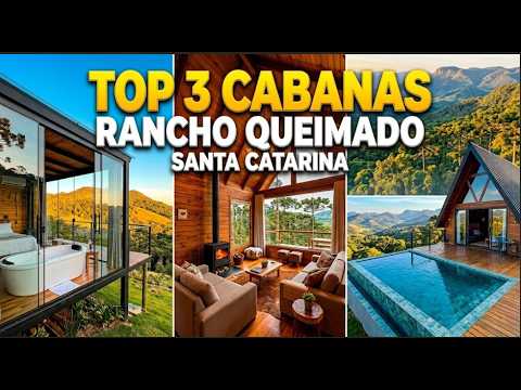 Top 3 Cabanas maravilhosas em Rancho Queimado, Santa Catarina, Brasil