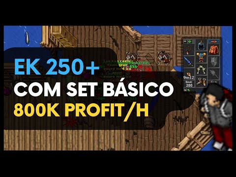 TIBIA: HUNT PARA PROFIT EK LVL 200+ COM SET FRACO. PIRAT'S -2 BARCO.