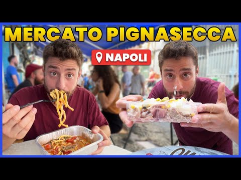 I EAT at the PIGNASECCA MARKET in NAPLES | PRATTQUELLO