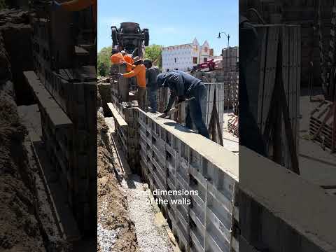 How a House Concrete Foundation is Poured