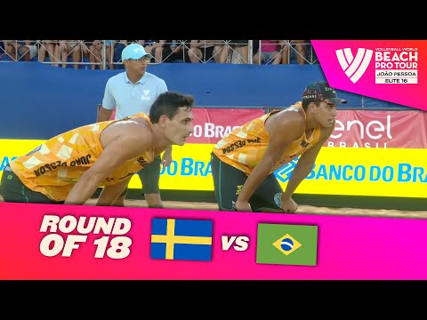 Åhman/Hellvig vs. Andre/Renato - Round of 18 Highlights | João Pessoa 2025 #BeachProTour