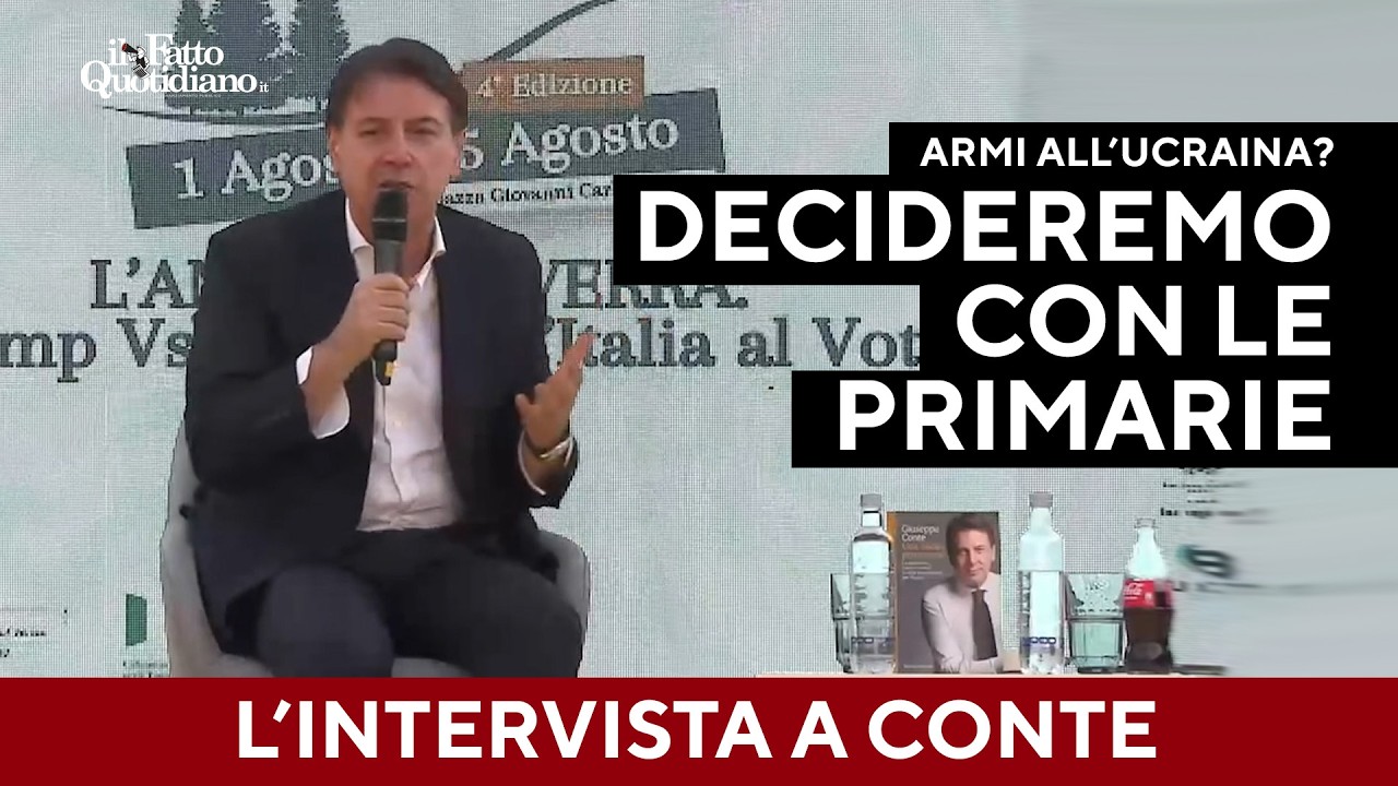 Conte sfida il Pd: “Sulle armi all’Ucraina decideremo con le primarie”