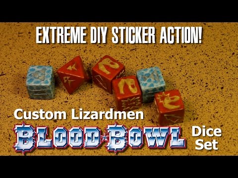 Ready Ward - Custom Lizardmen Blood Bowl Dice