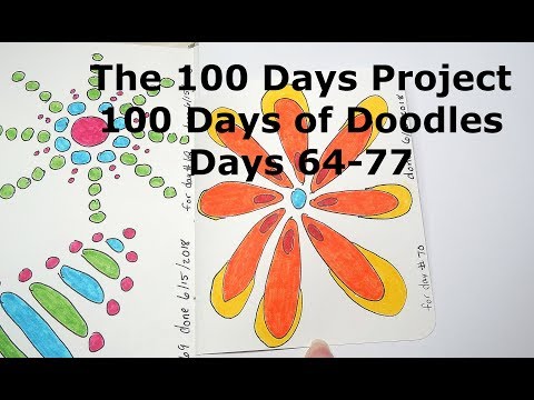 The 100 Day Project 100 Days of Doodles Days 64 to 77