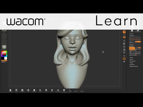 ZBrushCore Video Tutorial Series with Steve James - Part 5 Hair