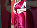 Satin Silk Saree Draping Tips For Beginners Pallu Saree Sareepallu 5minsareedrape Satinsilk