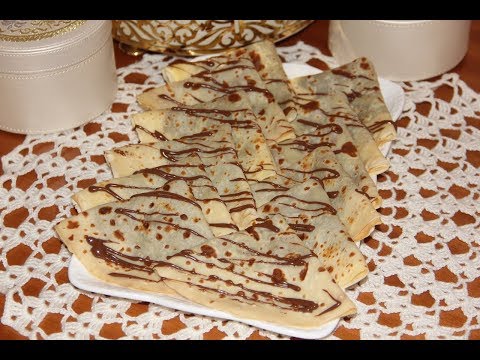 كريب ناجح 100 % محشي بالشوكولا سريع و سهل التحضير