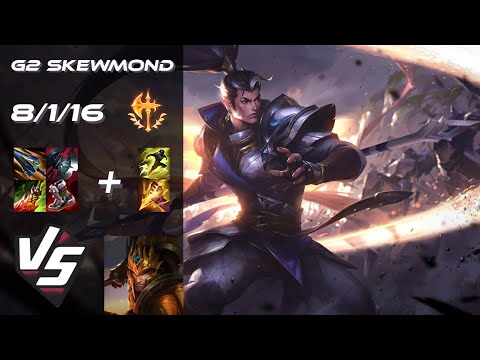 G2 Esports SkewMond JUNGLE Xin Zhao vs Jarvan IV - EU Challenger Patch 26.3