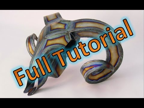 How to - welded metal sculpture - Ram Skull - Full Tutorial