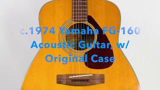 Video thumbnail for Pick of the Week: Yamaha FG-160 Acoustic Guitar from 1974 by Centre Music House