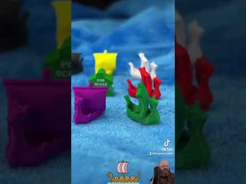 Ship, Sea, Viking, Longboat, Purple video