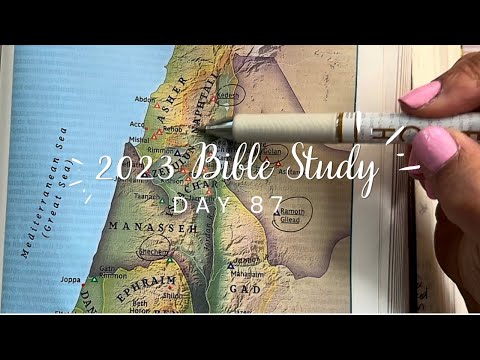 Study the Bible in One Year: Day 87 Joshua 19-21 | bible study for beginners