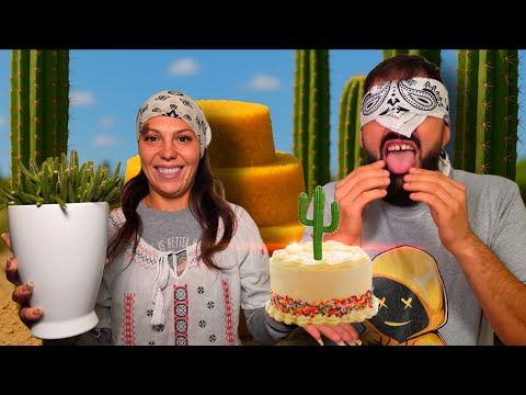 🤣 What Mărioara cooked: polenta cake 🎂, fried kiwi 🥝 and… Petre bites into the cactus 🌵