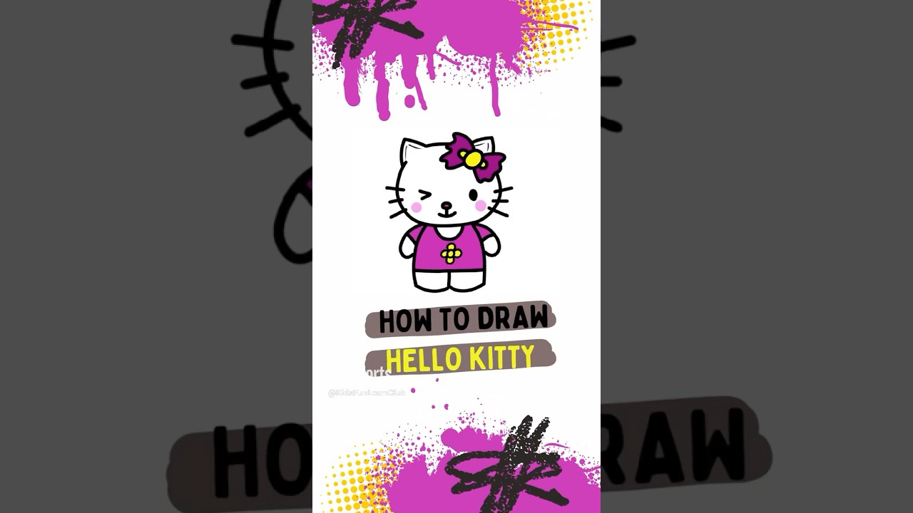 How to Draw Hello Kitty - Step by Step Video