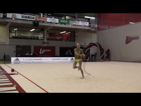 Alexandra Chtrevenskii Junior Rope QC 2016 Canadian Championships RG